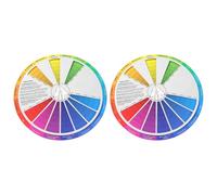 2pcs Standard Colour Wheel Card for Nail Artists and Designers