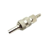 2PCS Standard EU Euro Type Pneumatic Fitting Quick Coupling Connector Coupler for Air Compressor 6mm 8mm 10mm Hose Barb(EU 10mm)