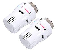 2PCS Standard Thermostatic Radiator Valve Replacement Head Only,Thermostatic Head Heater Floor Heating Electric Valves Durable Convenient Radio Thermal Actuator Only