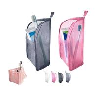 2PCS Standing Toiletry Bag, Portable Lightweight Travel Toiletry Bag, EVA Travel Toothbrush Storage Pouch, Foldable Clear Hanging Travel Toiletry Pouch Cosmetic Organiser Storage(2PCS-D)
