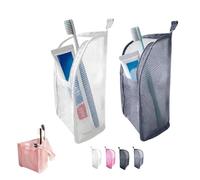 2PCS Standing Toiletry Bag, Portable Lightweight Travel Toiletry Bag, EVA Travel Toothbrush Storage Pouch, Foldable Clear Hanging Travel Toiletry Pouch Cosmetic Organiser Storage(2PCS-B)