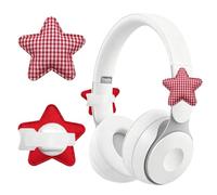 2Pcs Star Headphone Decorative Accessories, Cute Star-shaped Decor Headset Attachment with Adjustable Strap for Most Over-Ear Headphones, Gift for Woman Gamers & Streamers (#A)