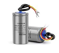 2Pcs Starting Capacitor 450V 50 75 100 150 200 250 300 350 400UF electronic starter Starting Capacitor electronic starter Run Energy storage elements (Size : 350UF Gray)