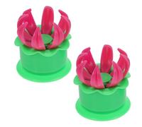 2pcs Steam Bun Molds Plastic Reusable Easy Use for Handmade Cooking | Dumpling Wrapper Shaping, Home Pastry Making Tools, Green Plastic Kitchen Tool for Families and Learners