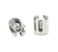 2Pcs Steel Cross Shape Wire Rope Fixing Clips,Stainless Steel Lock Cable Clamps Clip For Rope fastening 3mm