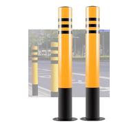 2pcs Steel Parking Bolds 75cm High Visibili Securi Posts for Driveways & Parking Lots Weather Resistant Stanchs to Prevent Unauthorized Access