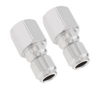 2pcs Steel Quick Connection Fittings 3/8 Inch Female Coupler High Pressure Washer Connectors for Pressure Washers