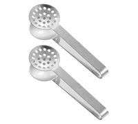 2Pcs Steel Teas Bag Squeezer Tongs Premium Teabag Strainers Clip for Drinkers Enthusiasts Kitchen Accessories Steel Bag Dispenser