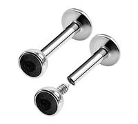 2PCS Steel Threaded Internally Labret 16g 1/4 6mm 3mm Ball Crystal Spider Earrings Tragus Piercing Jewelry Choose Colors
