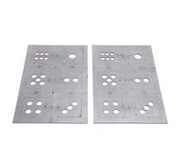 2PCS Steel Welding Practice Coupons, Welding Training Plates Kit, 6 Sided Dice Metal Fabrication Training Set for Skill Enhancement, Includes Precise Cut Steel Plates for Hands On