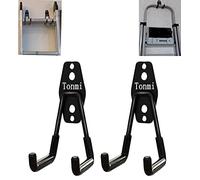 2Pcs Step Stool Hanger Wall Mount, Folding Step Stool Wall Mount Hook, Step Ladder Wall Mount Hanger, Telescoping Wall Mount Ladder Hooks for Home & Office Display & Storage Step Stools Tool (U-Type)