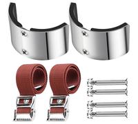 2Pcs Stilt Leg Comfort Plate Aluminum Alloy Stilt Accessories Curved Leg Plates for Fixed Legs Easy to Installation Bend Plates