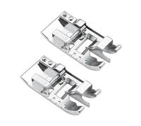 2PCS Stitch in Ditch Foot/Edge Joining Foot Sewing Machine Presser Foot - Fits All Low Shank Snap-On Babylock Singer Brother, Janome, Kenmore, White, Juki, New Home, Simplicity, Elna et