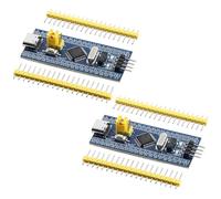 2Pcs STM32F103C8T6 Development Board with Type-C, ARM 32-bit MCU Core, No Soldering, Minimum System Board for Microcontroller Learning Module