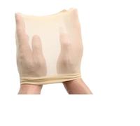 2PCS Stockings Face Skin Color Mask Sheer Mesh Cover See Through Breathable Pantyhose Hood Transparent Mask to Makeup Play Costume Stage Makeup Props