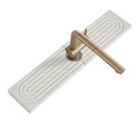 2PCS Stone Faucet Mat for Kitchen Sink, Quick Dry Countertop Protector, Absorbent Sink Water Catcher for Kitchen & Bathroom, 40 × 10 cm