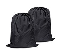2Pcs Storage Bag, 94 x 120 cm Extra Large Drawstring Clothes Storage Bag, Foldable Oxford Fabric Waterproof Large Capacity Underbed Organizers for Duvet Pillows Quilt Clothes ShoesToy Storage,Black