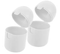 2pcs Storage Box Pp Microwave Steamer White for Women