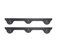 2PCS Stove Gap Filler Stainless Steel Easy Cleanup Black Stovetop Counter Gap Guard for Kitchen