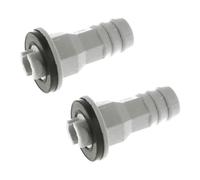 2Pcs Straight Air Conditioner Drain Hose Connector Drain Tube Fitting Replacement Part for Split Unit & Window AC Unit - 15mm