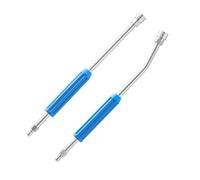 2Pcs Straight & Bent Pressure Washer Extension Wand, Stainless Steel Power Washer Wand with Slip Resistant Handle for Top of Vehicles High Walls Roof Gutters Under Outdoor Furniture