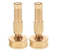 2pcs Straight Hose Nozzle Adjustable Copper Garden Irrigation Spray