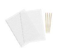 2pcs Straight Line Stencil Template Ruler, 28cm Scale Guide Lines Stencil A4 Line Drawing Template Lettering Guide Clear Ruler Writing Tool with Pen for Straight Handwriting