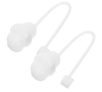 2pcs Straw Tip Covers Silicone Cloud Shape White Drinking Lids | Smooth Surface, Identifies Beverages Easily, Suitable for Tumblers, Travel Cups, , Outdoor Use and Parties