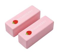 2PCS Strawberry Butter Squishy, Pink Butter Squishy Slow Rising Squishies, Stress Relief Tool for Office Workers and Students, Giant Butter Squishy Toys 14*4*4 cm Dimensions