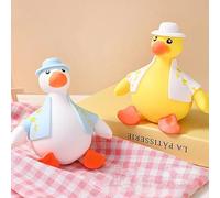 2PCS Stress Relief Toys Dress Up Duck, Fun and Cute Stretchy Soft Duck Toy, Decompression Toy Pinch Toy Duck, Squeeze Sensory Toys, Party Favors for Kids (large)