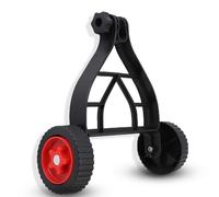 2Pcs String Trimmer Wheel Attachments with Stand, 35x34x12cm Walk Behind String Trimmer Auxiliary Attachment for Mower Auxiliary Wheel WeedTrimmer Grass Cutter