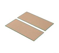 2Pcs Stripboard Uncut PCB Board 6.5 x 14.5 cm Single-Sided Copper 1.2mm Thickness 1mm Aperture 2.54mm Hole Spacing for Electronic Prototyping