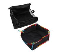 2pcs Stroller Bag Organizer Oxford Cloth Mesh Cargo Net