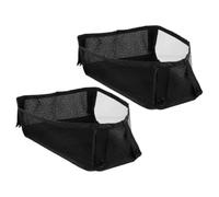 2pcs Stroller Storage Hanging Bag with Hook Design, Oxford Cloth Black | Bottom Storage Expansion, Quick Access for Mall Trips, Shopping, Caregivers and Parents, Net Bag