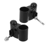 2pcs Stroller Wheel Axle Pin Connector 2.6/1.5cm Hole | Plastic Adapter Fitting, Rear and Front Caster Mount, Smooth Swivel Action for Park Paths and DIY Buggy Use