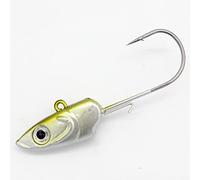 2pcs Strong 8/0 90g And 6/0 60g Jig Hooks Big Jig Head For Soft Lure Weighted Fishing Hooks DShanLa(65g KHAKI)