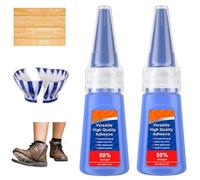 2pcs Strong Glue for Repair,Strong Universal Glue,Powerful Multi-Material Repair Adhesive,Fast Repair Glue,High Strength Oily Glue,All Purpose Super Glue Extra Strong for Wood,Ceramic,Plastic,Leather