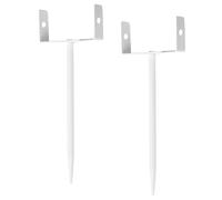 (2pcs) Strong Iron Downspout Holder with Against Oxidation Coating for Storm Resistance Modifiable Fit Two_Point_Five to Version Inch Conduits Prevents Grass Flooding Easy Installation Modifiable