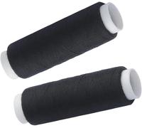 2PCS Strong Polyester Pro Sewing Thread, Black High Tensile Thread Spools for Hand & Machine Sewing, Durable Polyester Threads for Garments, Crafts & Repairs