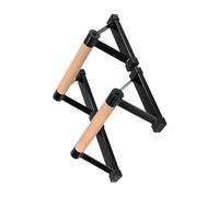 2Pcs Strong Push Up Grips with Rubber Base and Wood Handle for Chest and Arm Workout Fitness Training Tools