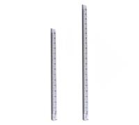 2Pcs Student Geometry Tool Clear Triangular Rulers Measurement Tool 15cm 20cm for Technical Drafting School Project Geometry Tools for Physics Experiment