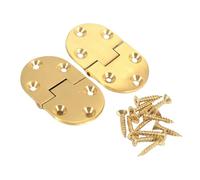 2pcs Sturdy Brass Butlers Tray Hinges Set Round Edges Includes Screws Home Decoration for Cabinet Door Daily Use Wardrobe Door Hinges