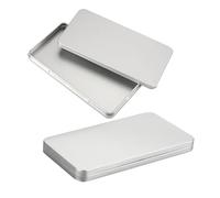 2pcs Sturdy Metal Cash Organizers With Lid Designs Money Storage Boxes For Home Or Business Use Management Student Management