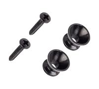 2pcs Stylish Bells Shape Strap Buttons Skidproof Strap Guitar Buckles Suitable For Various Skill Levels Silver Guitar Buttons