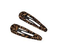 2PCS Stylish Leopards Print Hairpin Duckbill Clip For Trendy Women And Girls Daily Wear Hair Styling Accessories Vintage Leopard Hair Clip