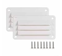 2pcs Stylish RV Air Vent Louvers for Enhanced Ventilation in RVs and Boats, with All Necessary Screws (White)