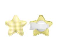 2Pcs Stylish Star Shaped Earphone Accessory Flexible Cloth Headphone Decorations for Tight Hold and Trendy Look Fashionable Earphone Add on