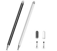 2pcs Stylus Pen for Fire Max 11 Tablet/HD 8Plus/8/7plus/7 Kids HD Table Compatible with iPad iOS/Android Tab S Pen (Black + White)