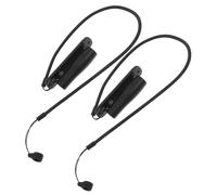 2pcs Stylus Pen Retractable Lanyard with Base, Anti-lost Holder | ABS and Silicone Build, High Elasticity and Anti-slip Design, for Pencils and Stylus Pens in Schools and Meetings