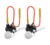 2pcs Suction Cup Table Tennis Trainer for Solo Practice and Technique | PVC Rod, Assorted Colour Finish, Easy Installation, Real Serve Simulation, Students and Office Workers